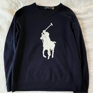 Ralph Lauren Men's Dark Blue Crewneck Sweater